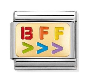 Nomination Link 18K zawieszka złoto z napisem BFF 'Najlepszy przyjaciel' 030263 17.jpg